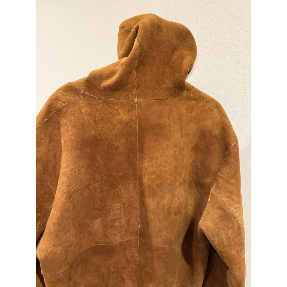 Polo Sport Ralph Lauren Alpine Shearling Anorak M Sheepskin Sherpa 1990s VTG RRL